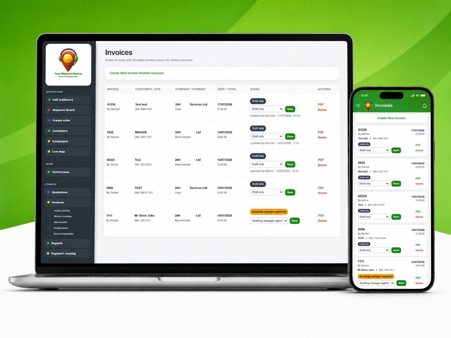 YDP invoices and billing view